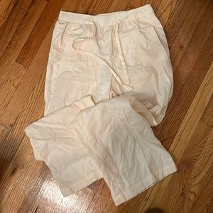 Monrow Off White cotton Cargo Pant (M)